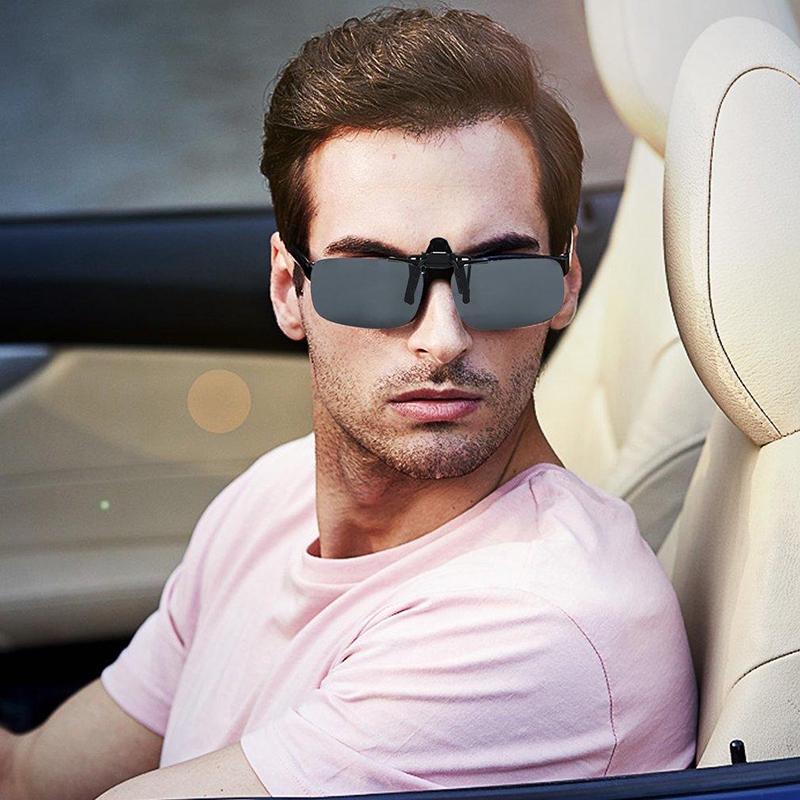 Tròng kính dạng kẹp lật được chất lượng cao tiện lợi dành cho mắt kính khi lái xe