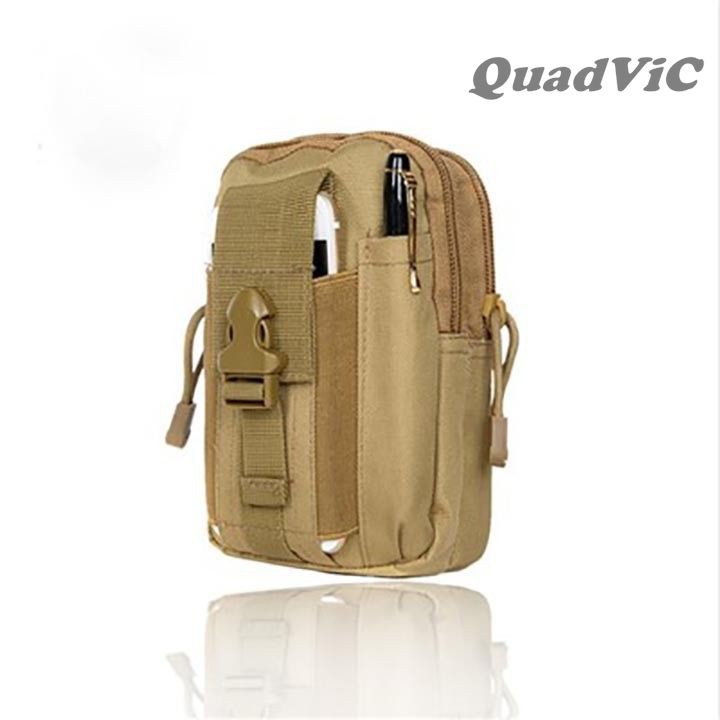 Túi đeo hông vải bố bố dọc đeo hông/ thắt lưng siêu bền phong cách lính QUADVIC.COM N00105