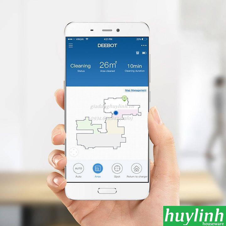 [Mã ELHA10 giảm 6% đơn 5TR] Robot hút bụi thông minh Ecovacs Deebot 900 - Chính hãng