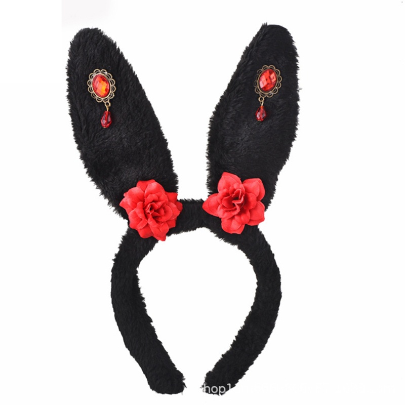 Flgo Băng Đô Cài Tóc Hình Tai Thỏ Dễ Thương Siêu Bền Tiện Dụng Cho Nữ