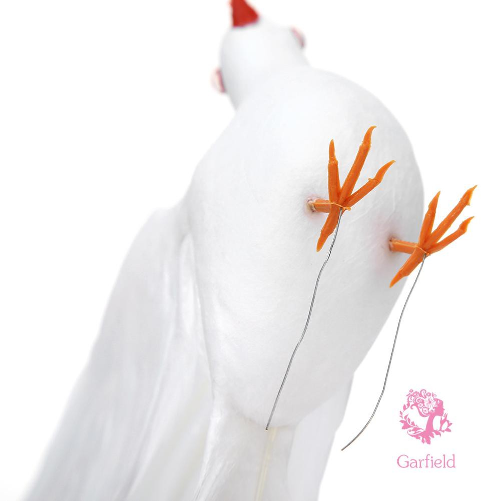 Delicate Simulation Foam White Pigeon Fake Artificial Imitation Bird Wedding Decor Home Garden Decoration