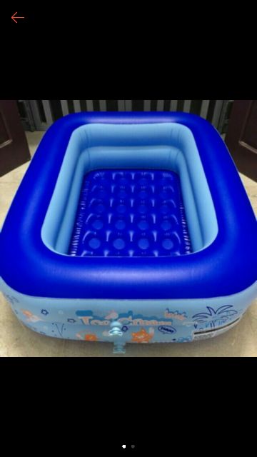 Bể bơi phao cho bé 2 tầng- 1m2 tặng kèm bộ vá và kèm bơm điện