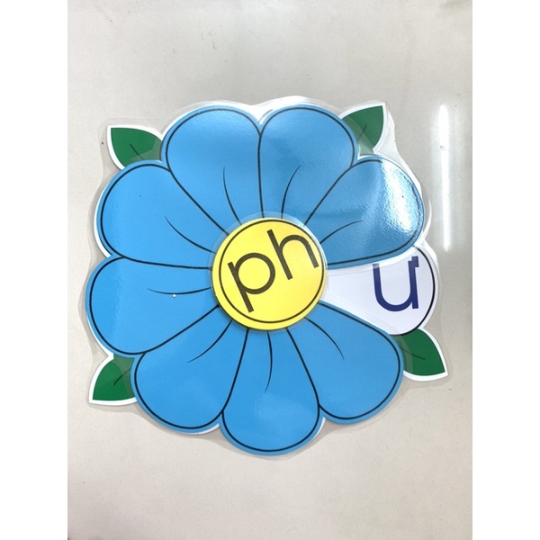 Combo hoa xoay vần và hoa xoay Toán kích thước 30x30 ép Plastic toàn bộ