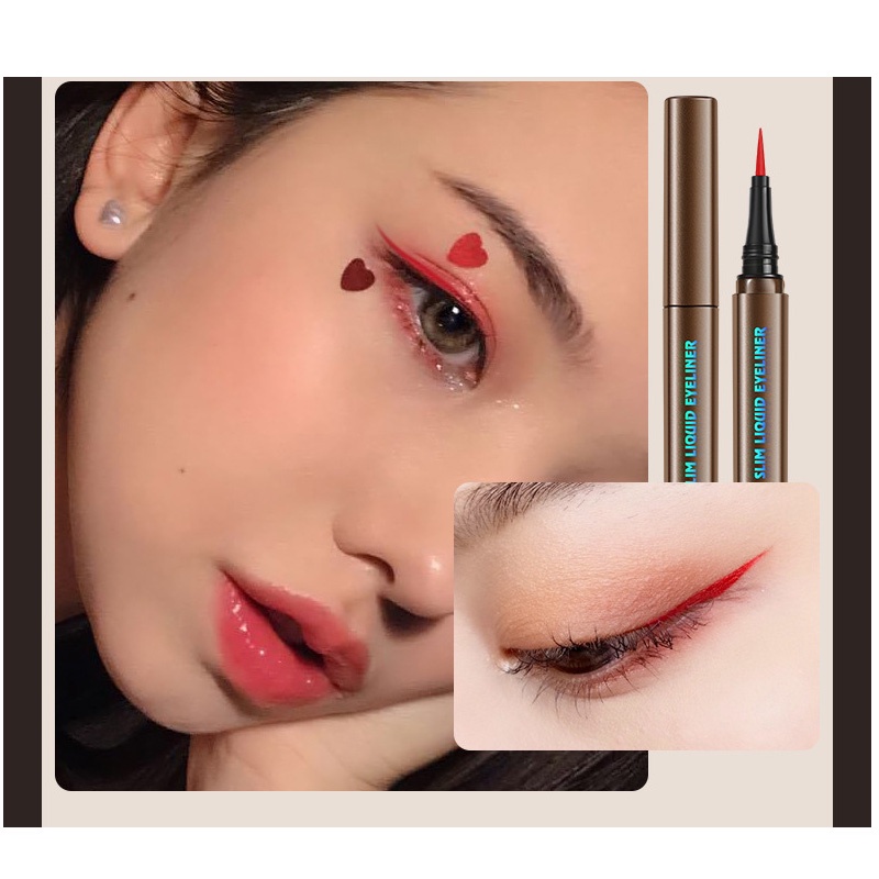 [Hàng mới về] Kẻ mắt SHE LOVES chống thấm nước trang điểm lâu phai 6 màu tùy chọn