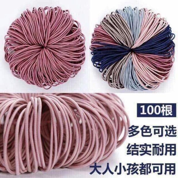 HỘP CHUN BUỘC TÓC 100 CÁI