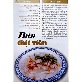 Sách 60 Món Ăn Được Ưa Thích Bún, Mì, Cháo, Lẩu (Quỳnh Chi) (VT)