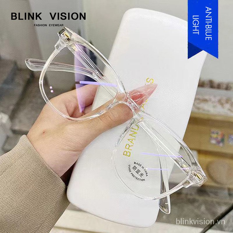 0 Đến - 6.00 Mới Chống Ánh Sáng Xanh Hợp Thời Trang Kính Vuông Gọng Nam Nữ Sinh Viên Phong Cách Hàn Quốc Kính Cận Thị Bằng Nhựa Chống Bức Xạ