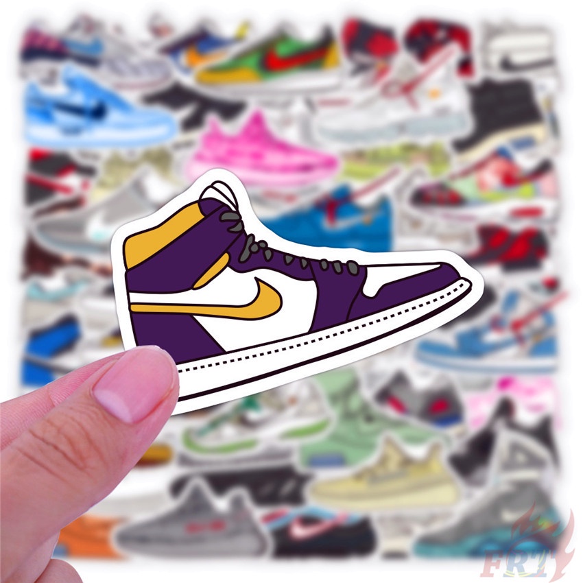 ❉ Sports Shoes - Fashion Brand Series 05 Stickers ❉ 50Pcs/Set DIY Luggage Laptop Skateboard Doodle Stickers