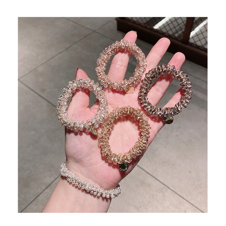 Dây buộc tóc pha lê có thể làm vòng đeo tay - Nalita shop