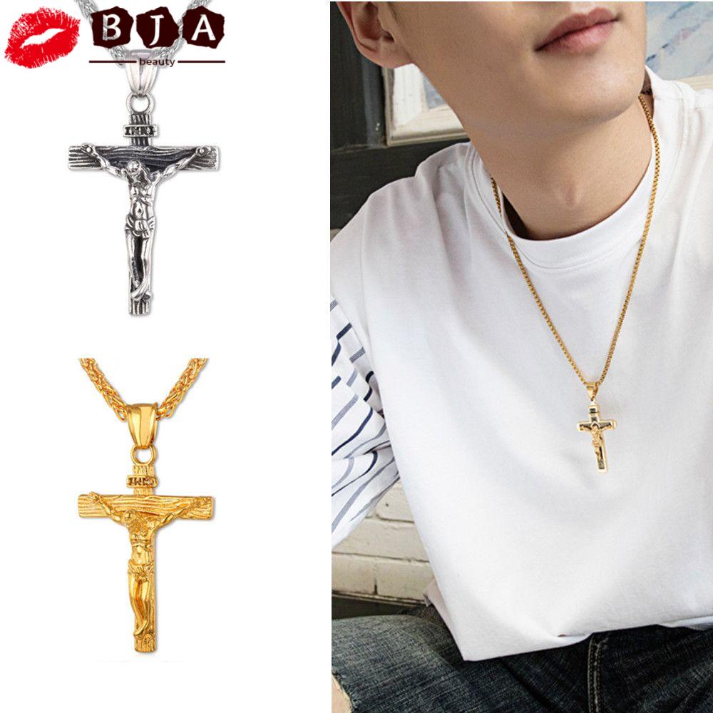 Vòng cổ Thép Không Gỉ 316l Mặt Thánh Giá Nhiều Màu Sắc Dành Cho Nam Và Nữ