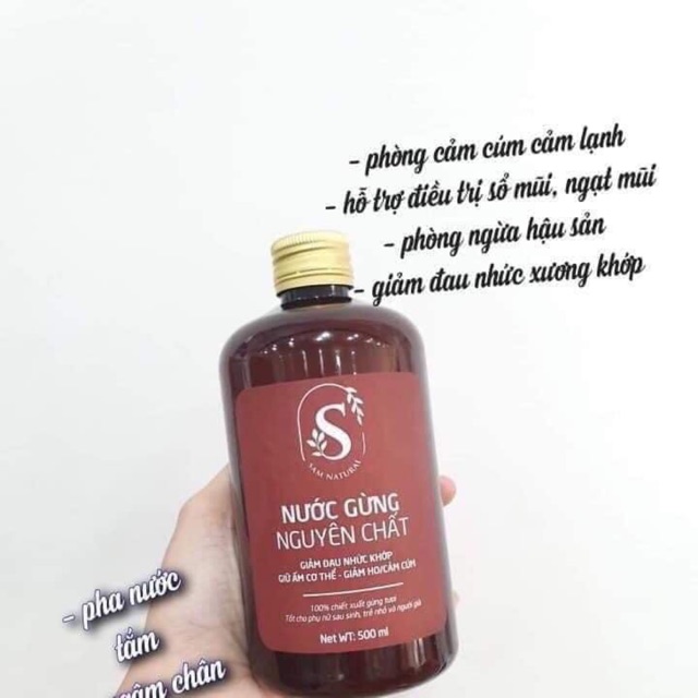 Nước gừng sam natural