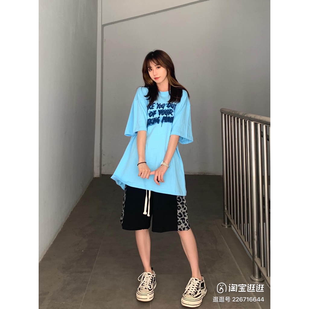 Áo thun tay lỡ nam nữ miumiu, áo phông Unisex freesize phong cách đường phố | WebRaoVat - webraovat.net.vn