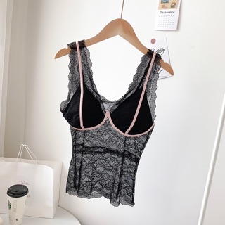Áo bra ren dáng dài viền ngực (túi zip)