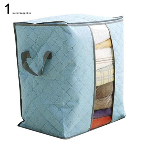 Túi đựng đồ bằng vải không dệt kích thước 48cm x 28cm x 50cm có thể gấp gọn tiện lợi đa năng