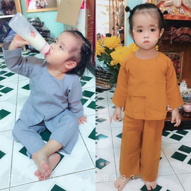 Đồ Lam Đi Chùa Cho Bé # Vạt Hò Cho bé # Đồ Bộ Bé Trai Gái # Quần Áo Bé
