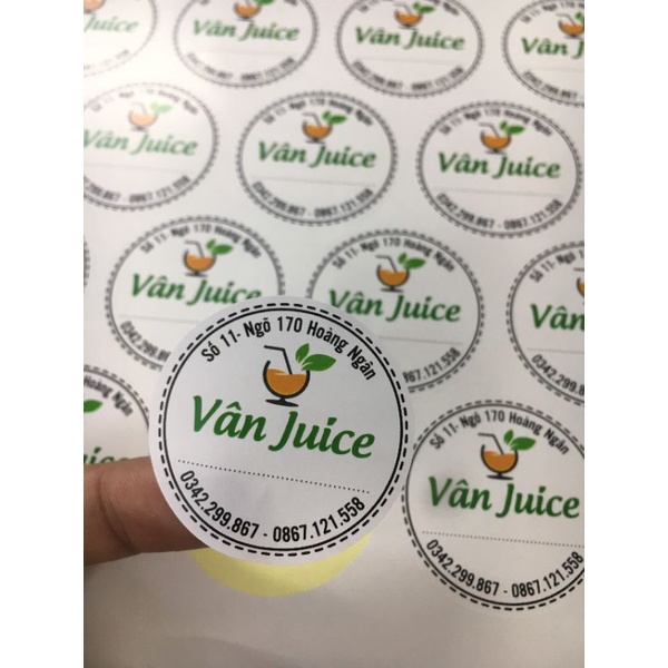 In tem dán, sticker khổ a3, thiết kế theo yêu cầu!