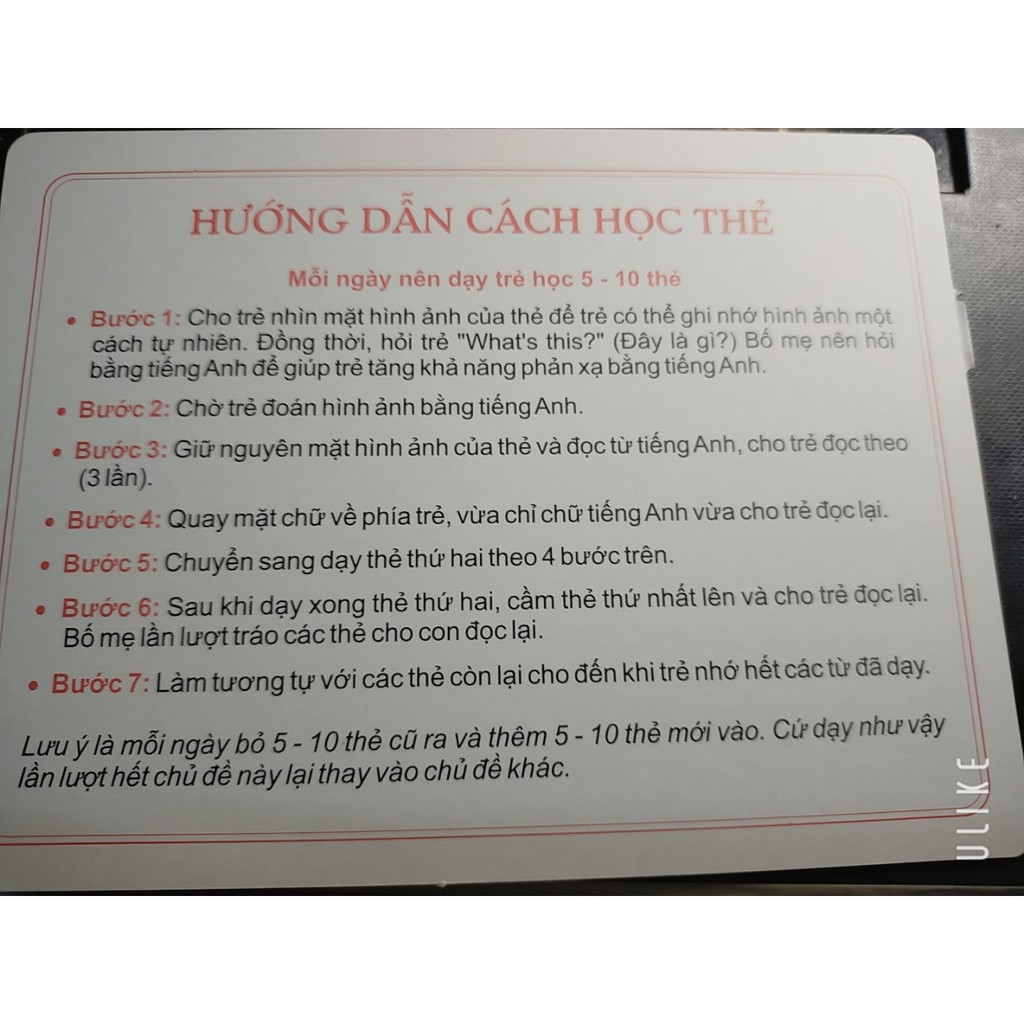 Thẻ học thông minh Chủ đề động vật hoang dã song ngữ Việt Anh