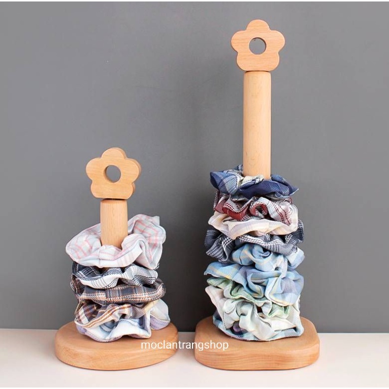 Cọc Gỗ Cắm Giấy Ăn Lau Đa Năng Thanh Gỗ Giữ Giấy Đồ Đựng Giấy Cuộn Chất Liệu Gỗ