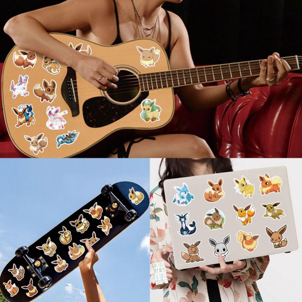 PATRICIA Miếng Dán Trang Trí Hình Pokemon Hoạt Hình Dễ Thương