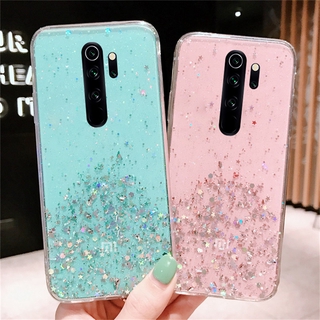Xiaomi Mi Redmi Note 10 9 9T 9A 9C 9S 8 Pro Bling Glitter Soft Silicone Cover Case