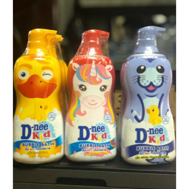 Sữa tắm gội Dnee Kid MÀU ĐỎ hình thú cho 400ml