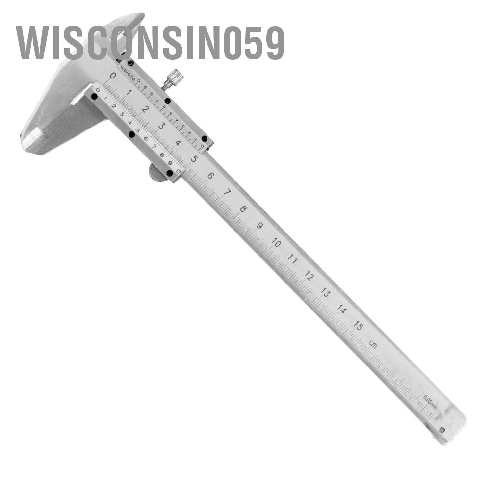 [Hàng Sẵn] Công cụ đo kích thước bằng kim loại carbon có độ chính xác cao từ 0-150mm 【Wisconsin059】