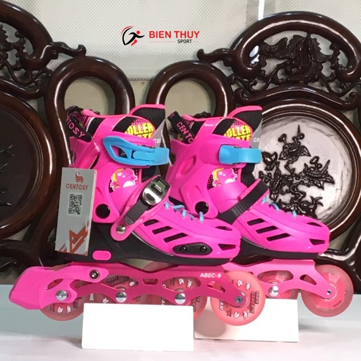 Giày Trượt Patin Centosy T- REX 8 Bánh Sáng Patin Trẻ Em( 4 Màu ) [ Chính Hãng ] Tặng Bộ Bảo Vệ Chân Tay + Túi Đựng Giày