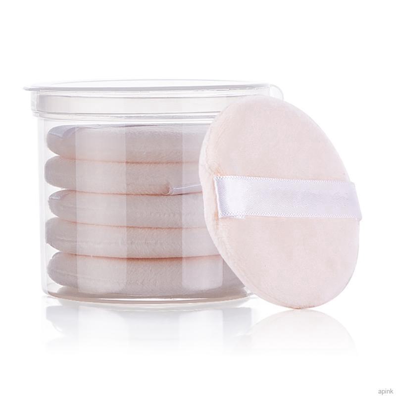 Set 5 Mút Trang Điểm Hình Tròn Sử Dụng Được Cả Khi Khô Và Ướt