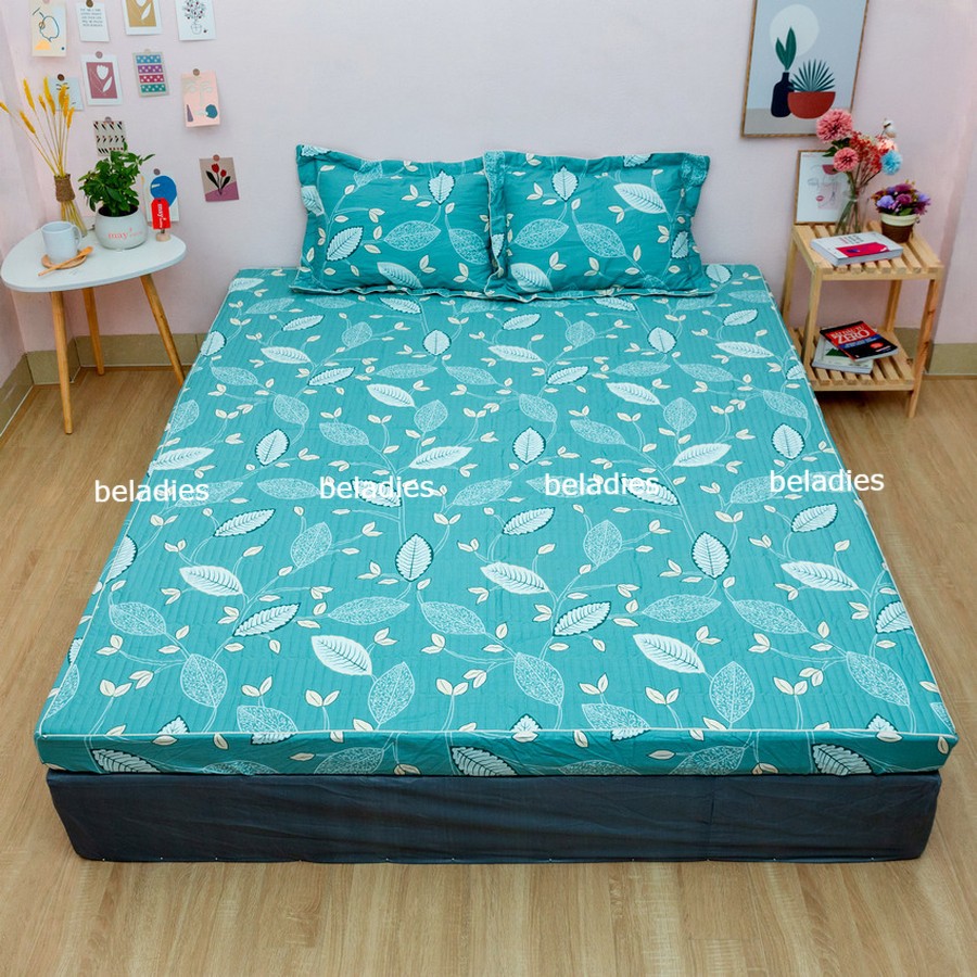 Bộ ga giường cotton Hàn Quốc trần bông kèm đôi vỏ gối m6 m8 2m2 m2 May bedding