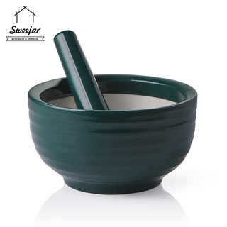 Set cối và chày nghiền gia vị SWEEJAR 300ml bằng gốm nhiều màu sắc tùy chọn