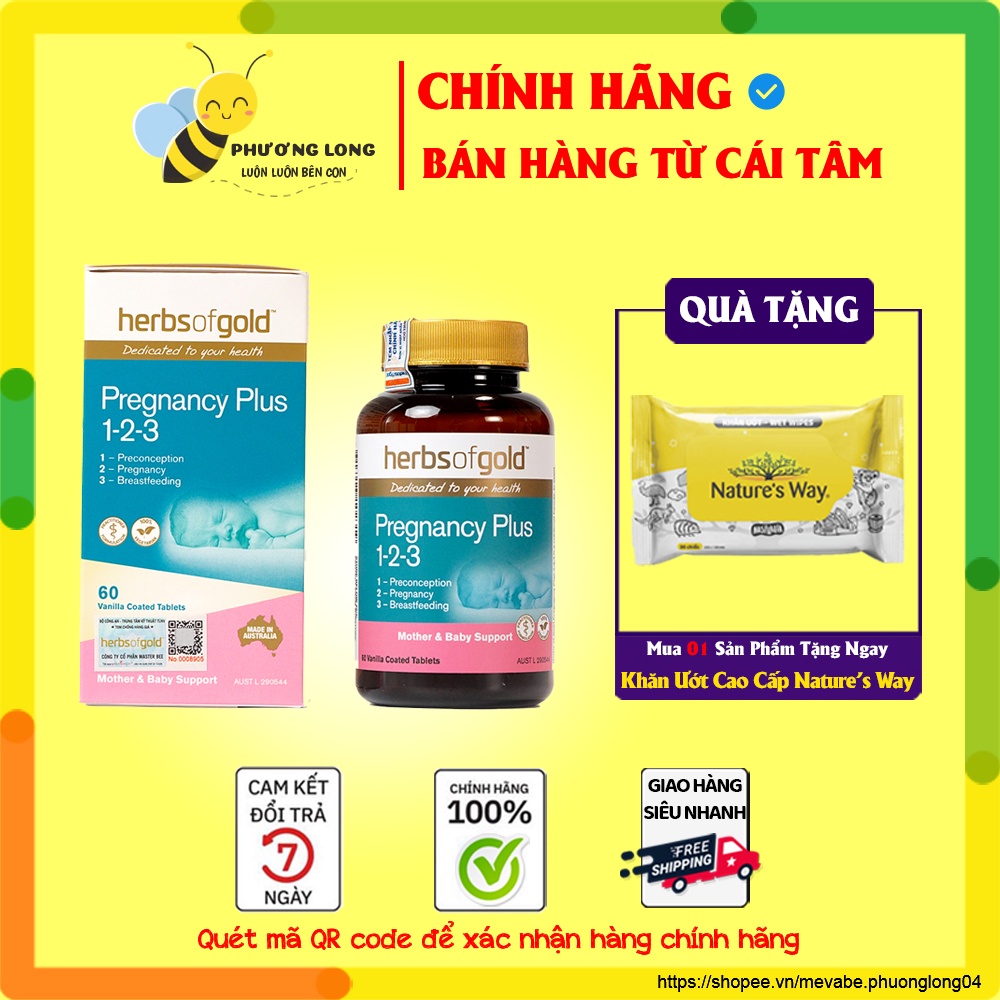 Herbs Of Gold Pregnancy Plus Viên uống dinh dưỡng dành cho bà bầu