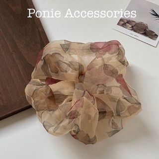 Scrunchies/ nơ tóc nữ vải voan sang trọng
