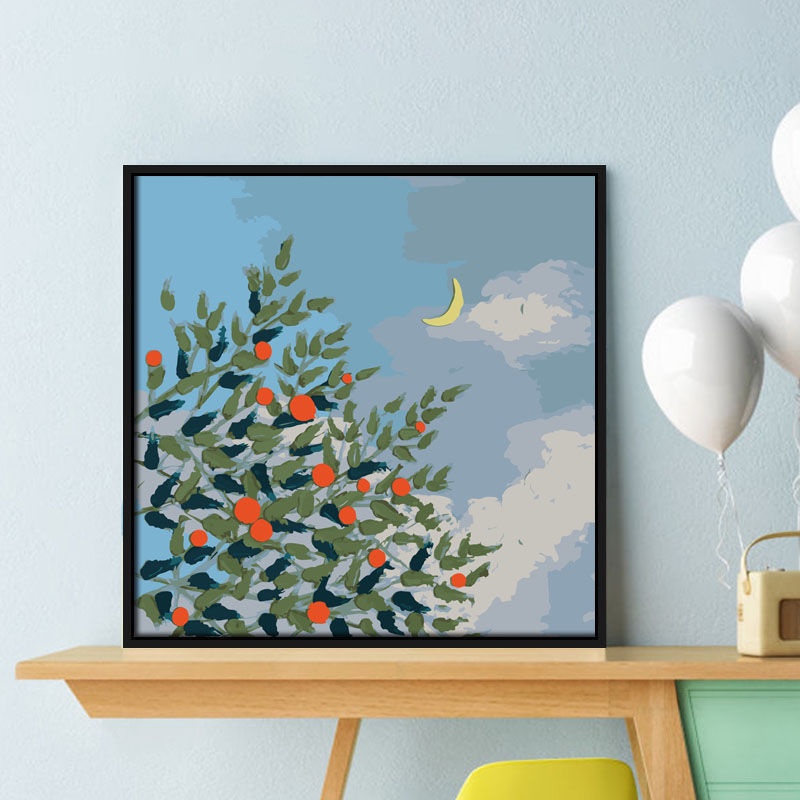 Tranh sơn dầu vẽ tay phong cảnh trang trí phòng khách độc đáo