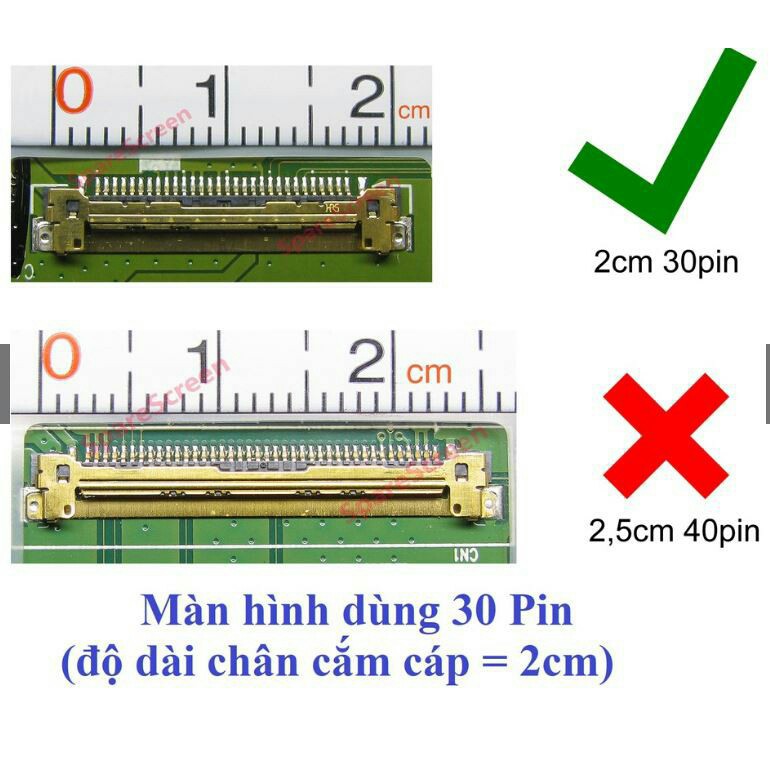 Màn Hình Laptop 15.6 SLIM 30 PIN FHD IPS tràn viền - thay thế cho aptop MSI GV62 7RD 7RC 7RE GV62VR MS-16JD