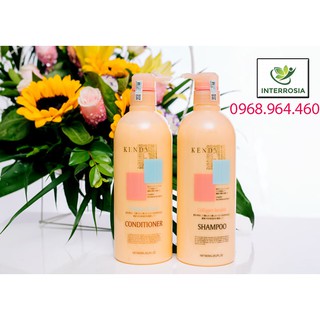 COMBO dầu gội+ dầu xả dưỡng sinh KENDY Collagen  Keratin 800ml