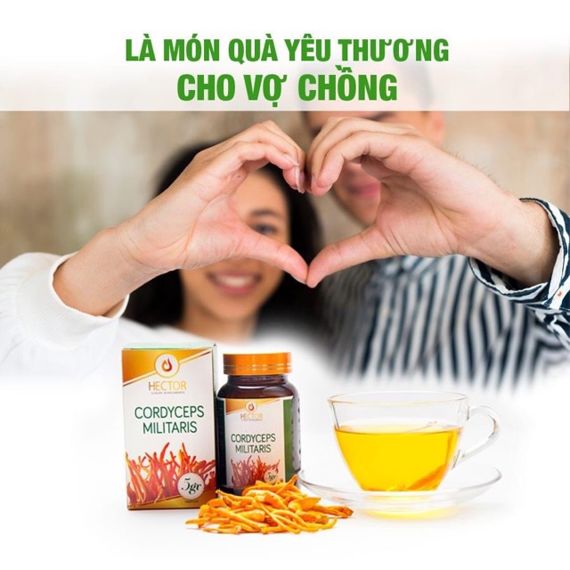 Đông trùng hạ thảo Hector sấy thăng hoa 5gram/lọ