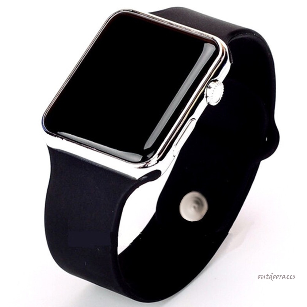 Đồng Hồ Đeo Tay Kỹ Thuật Số Mặt Vuông Có Đèn LED Nhiều Màu Sắc Cho Nam Và Nữ