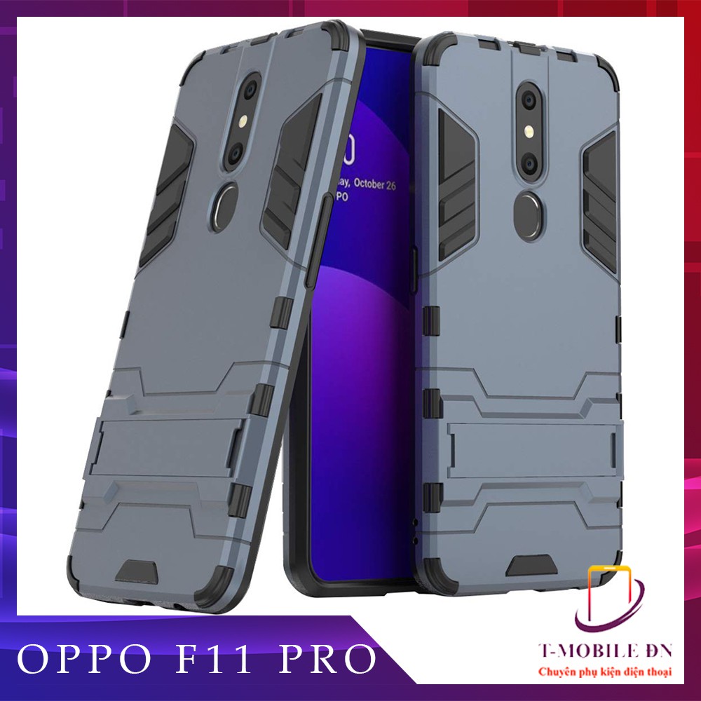 Ốp lưng Oppo F11 Pro iron man chống sốc kèm chống xem video tiện lợi và bảo vệ Camera