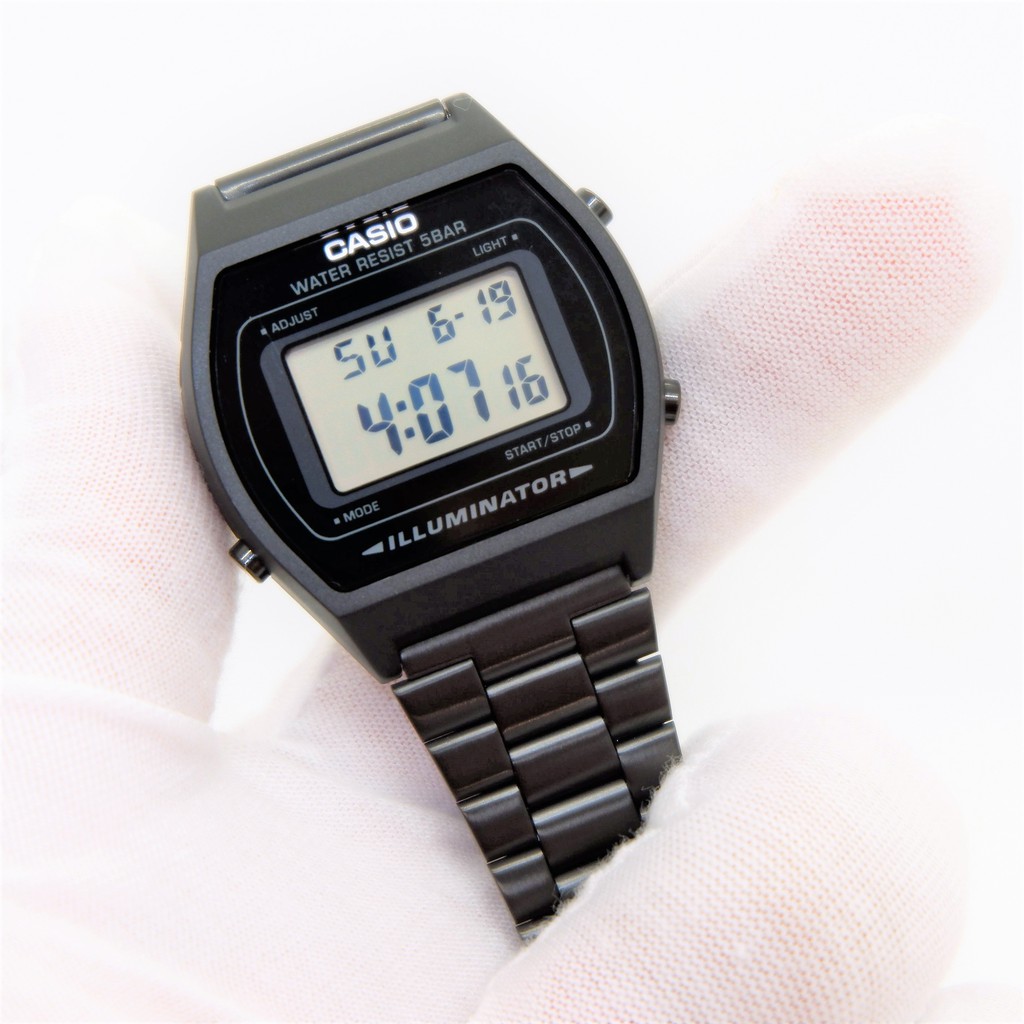 Đồng hồ Casio Điện tử B640WB-1ADF🔥 𝓢𝓲ê𝓾 𝓗𝓸𝓽 🔥 Màu đen - Dây kim loại - Dành Cho Cả Nam Và Nữ ( Unisex )