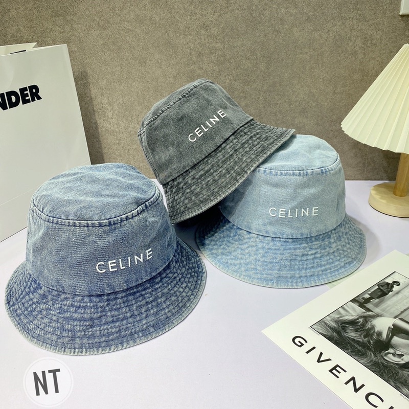 Mũ vành bucket ce line bò mềm