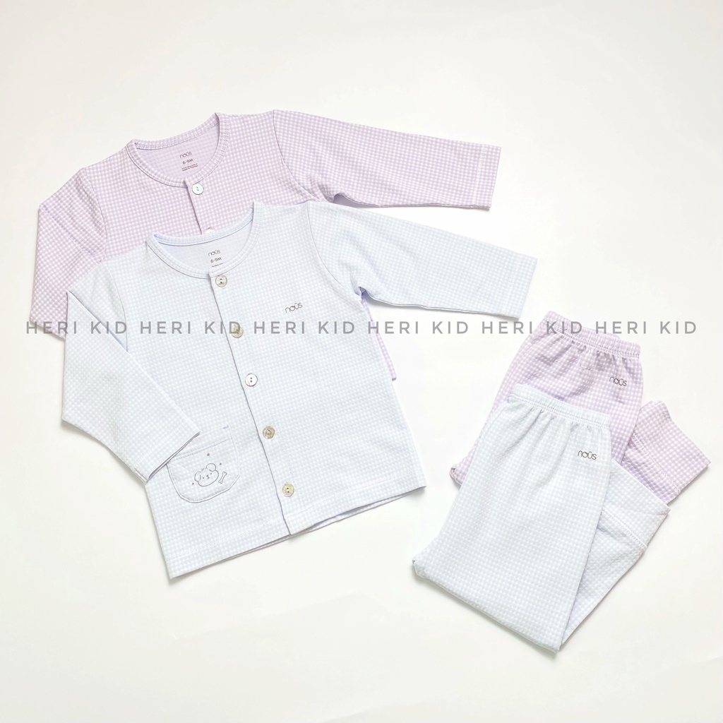 Bộ dài tay NOUS cài thẳng 0m - 12m