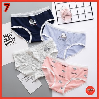 Set quần chip, quần lót nữ cotton đa dạng hình dễ thương