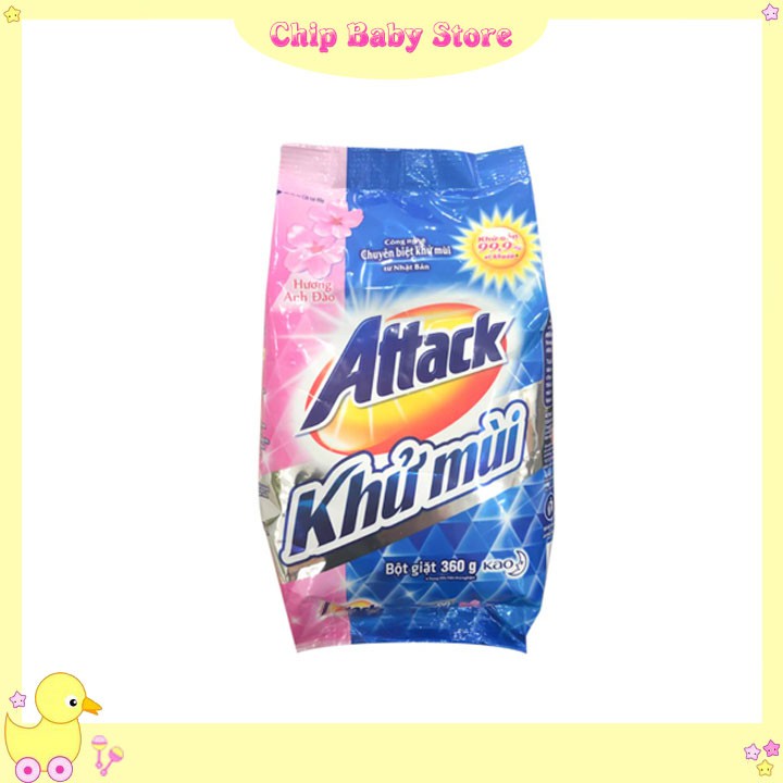 (Mẫu Mới) Bột giặt Nhật Bản Attack - 360gr