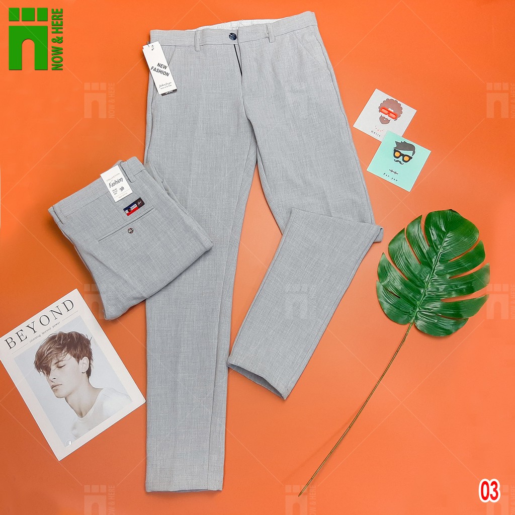 Quần tây nam chất vải dày dặn co giãn nhẹ, quần âu dạng ống côn, nhiều màu - NH Shop | BigBuy360 - bigbuy360.vn