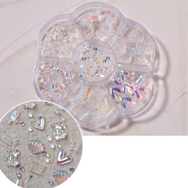 Phụ Kiện Trang Trí Móng Tay 3D Hình Gấu Đính Đá Xinh Xắn
