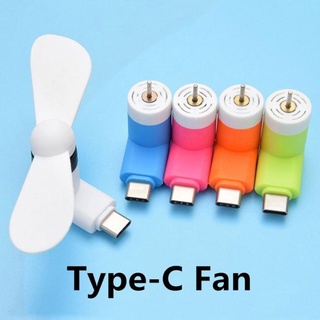 Quạt 2 cánh cắm điện thoai chân Type C-Micro USB-iphone