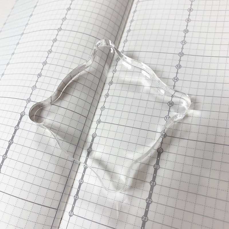 Cán con dấu trong suốt acrylic