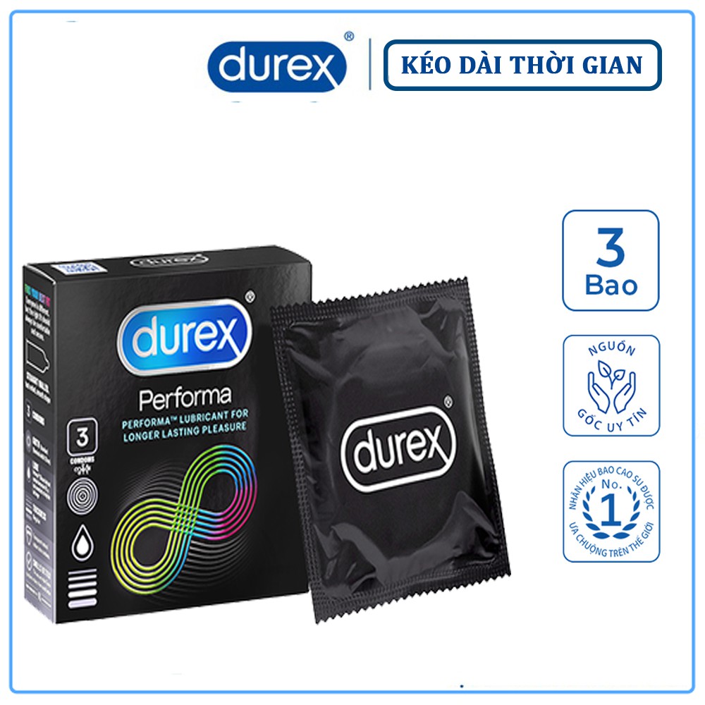 Bao cao su Durex Performa 3 bao