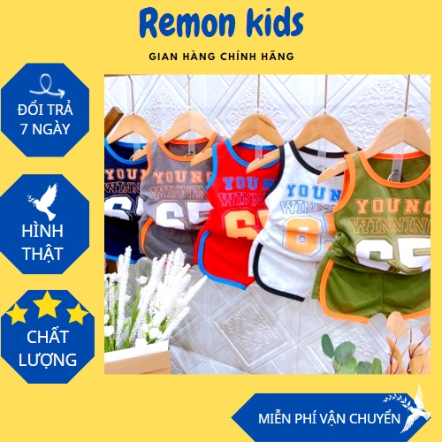 Bộ ba lỗ bé trai,bộ đồ bé trai mùa hè 5-19kg hình số độc đáo chất cotton cao cấp co dãn 4 chiều siêu mềm mịn thoáng mát