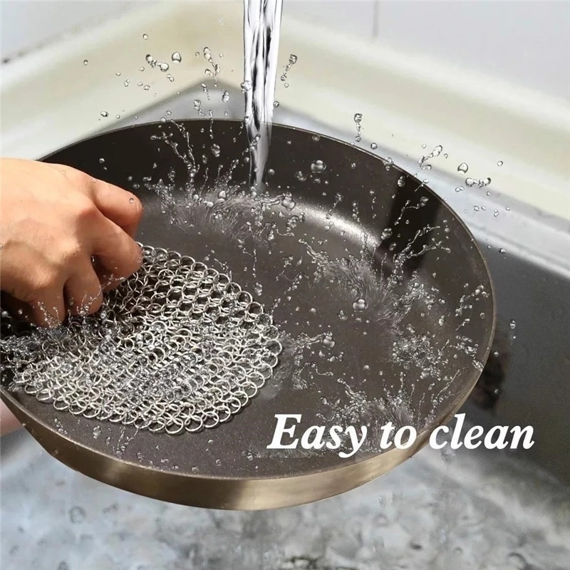 Bàn Chải Chà Nồi Bằng Thép Không Gỉ Tiện Dụng Cho Nhà Bếp
